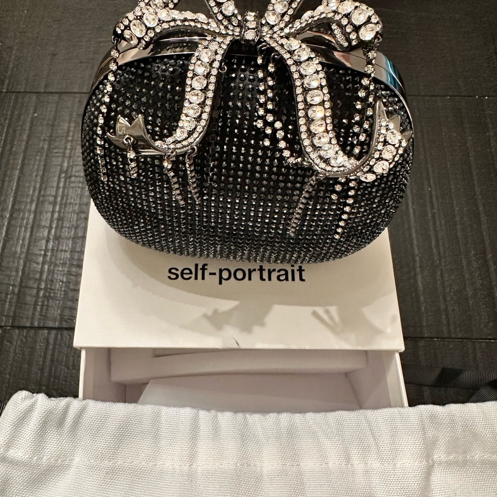 Self-Portrait Black Embellished Women's Bag